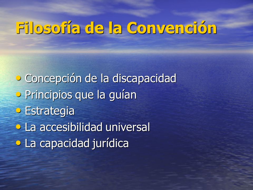 Filosofía de la Convención