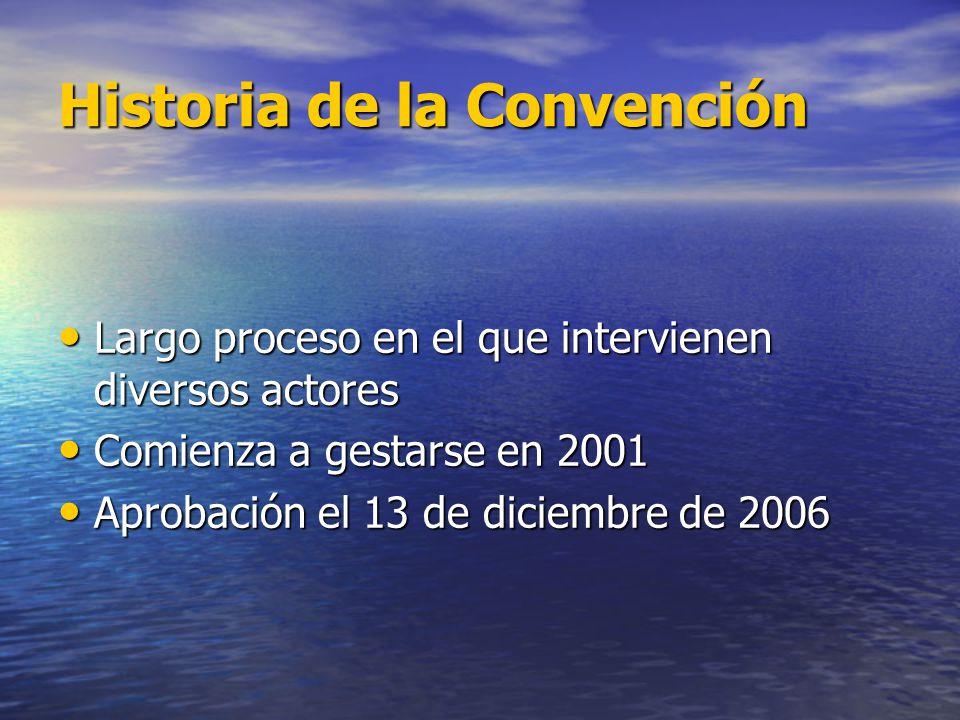 Historia de la Convención