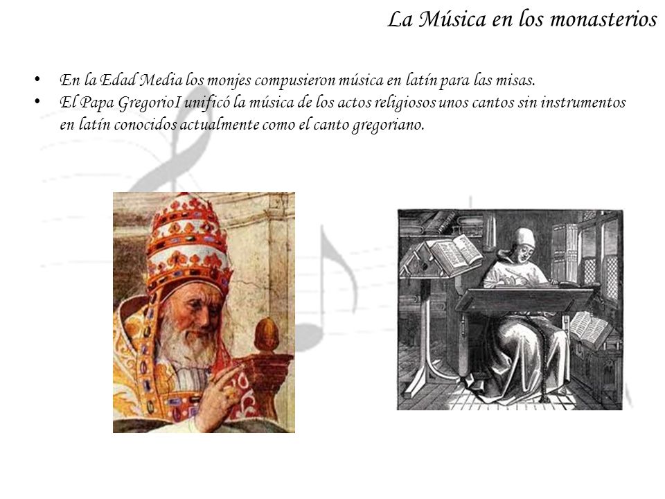 La Música en los monasterios