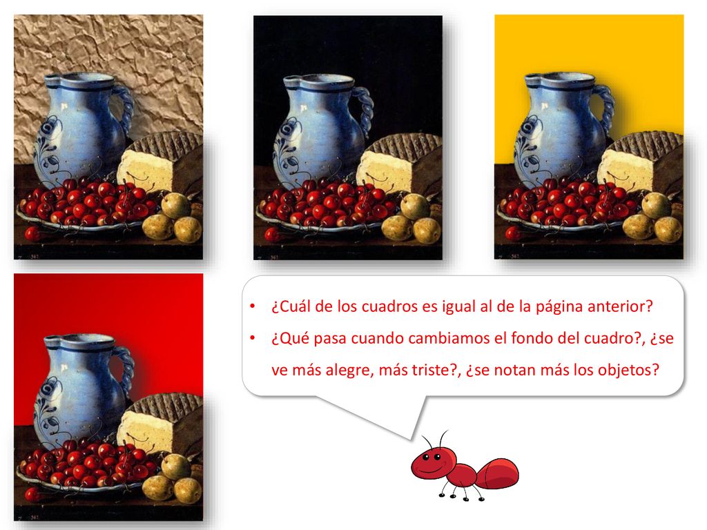 ¿Cuál de los cuadros es igual al de la página anterior