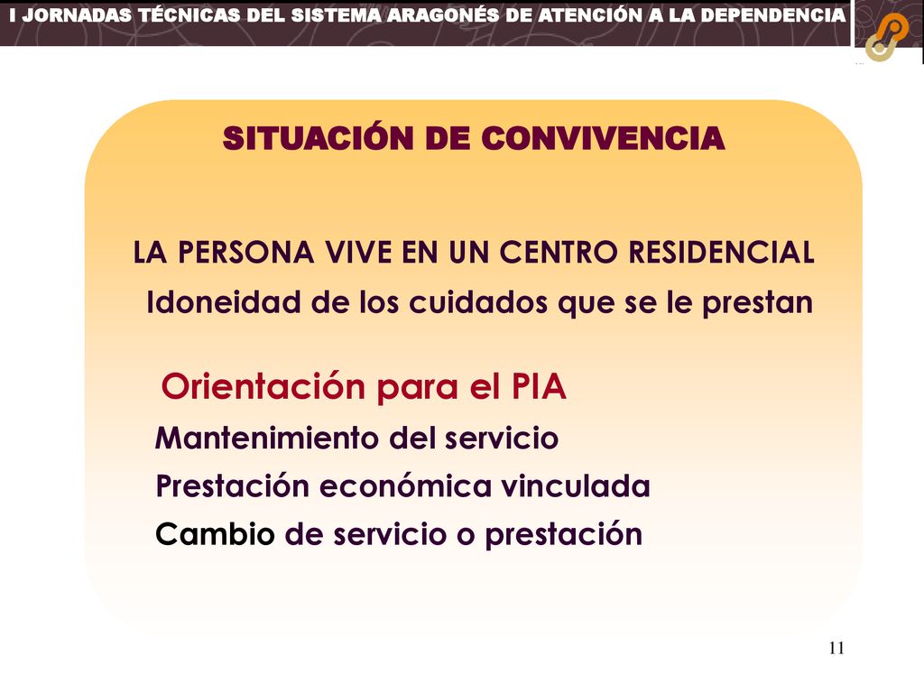 SITUACIÓN DE CONVIVENCIA LA PERSONA VIVE EN UN CENTRO RESIDENCIAL