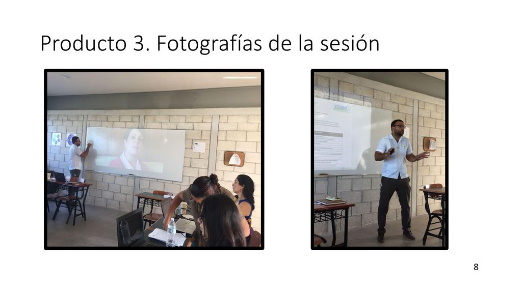 Producto 3. Fotografías de la sesión