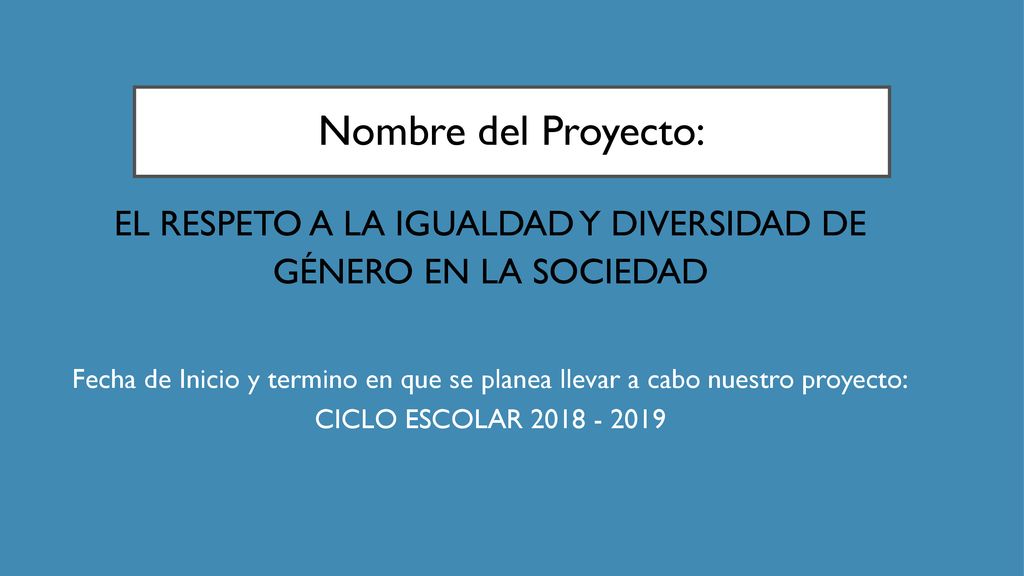 EL RESPETO A LA IGUALDAD Y DIVERSIDAD DE GÉNERO EN LA SOCIEDAD