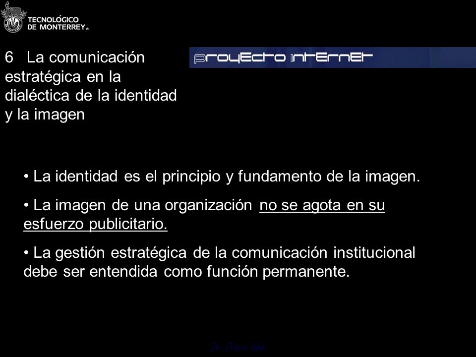 6 La comunicación estratégica en la dialéctica de la identidad y la imagen