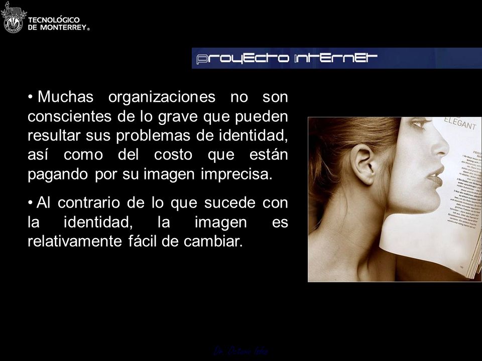 Muchas organizaciones no son conscientes de lo grave que pueden resultar sus problemas de identidad, así como del costo que están pagando por su imagen imprecisa.
