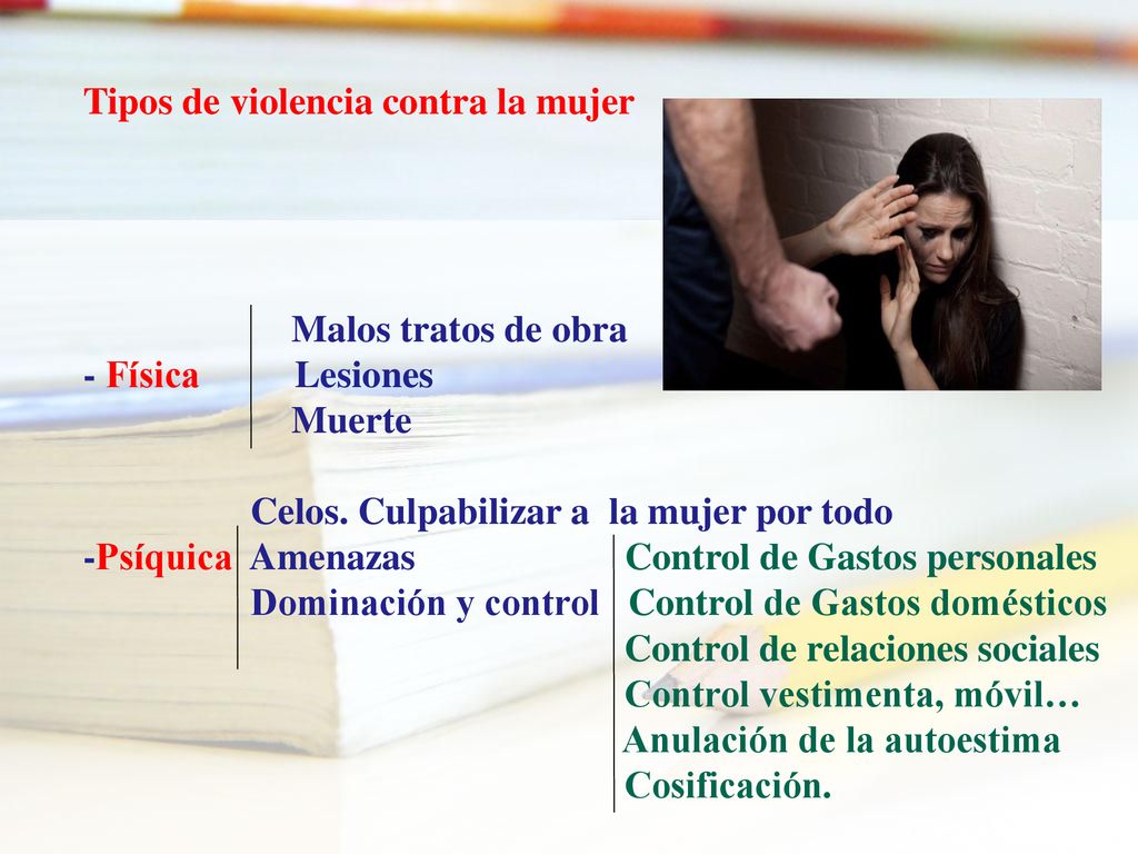 Tipos de violencia contra la mujer