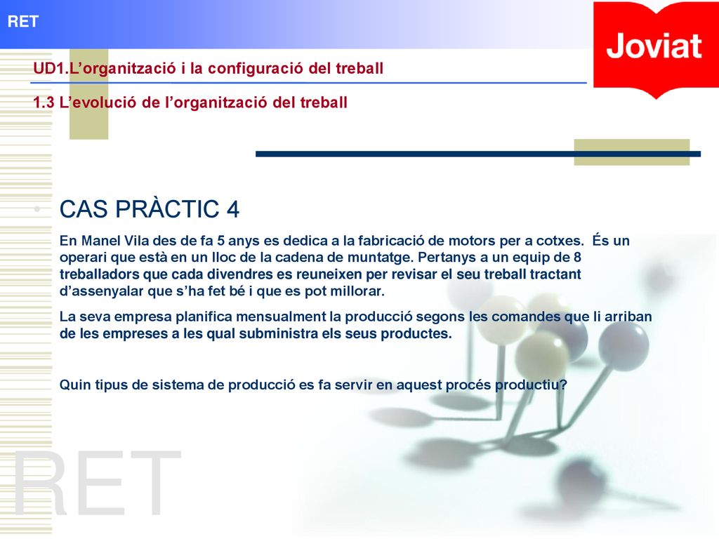 RET CAS PRÀCTIC 4 RET UD1.L’organització i la configuració del treball