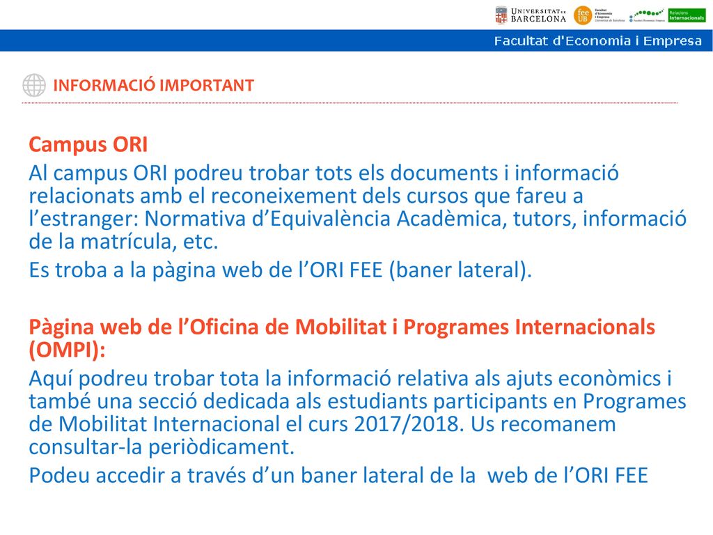 Es troba a la pàgina web de l’ORI FEE (baner lateral).