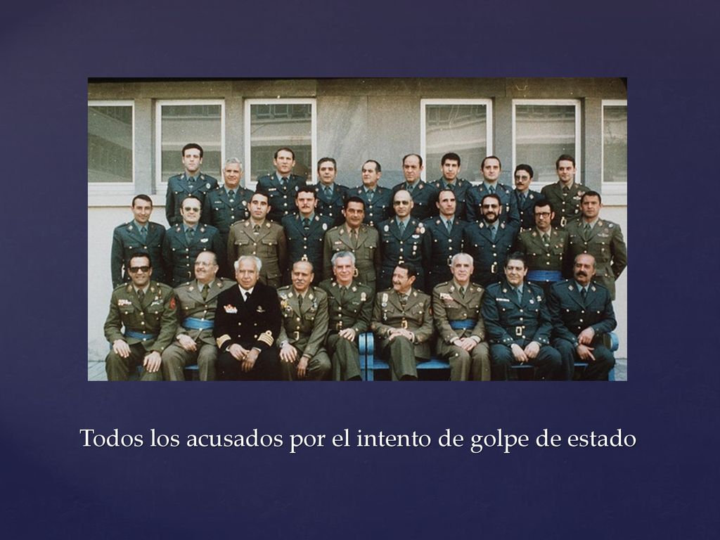 Todos los acusados por el intento de golpe de estado