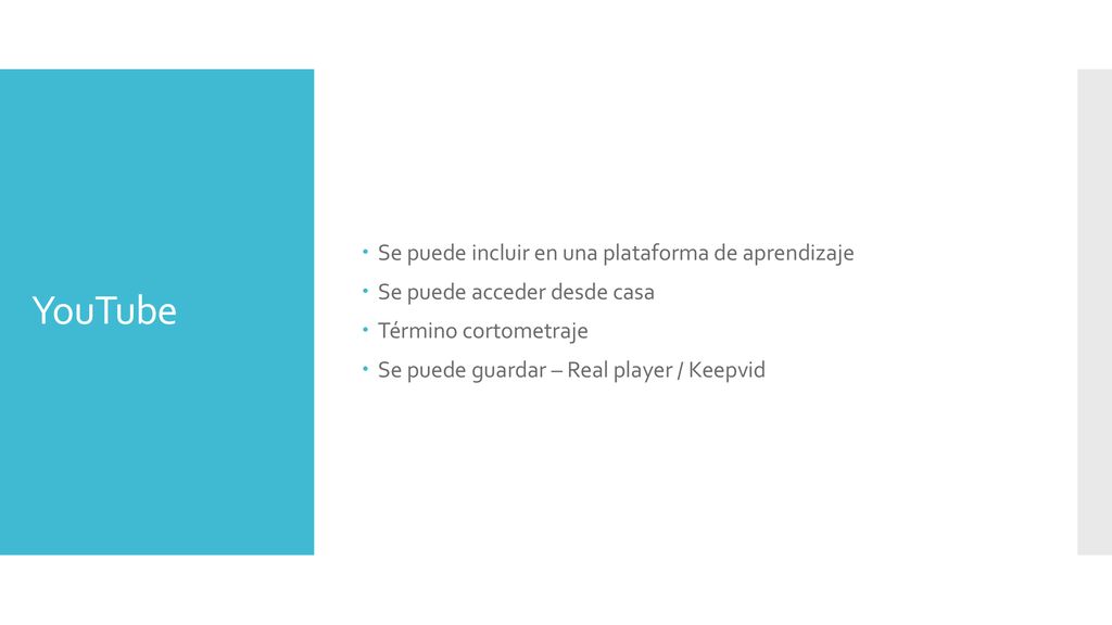 YouTube Se puede incluir en una plataforma de aprendizaje