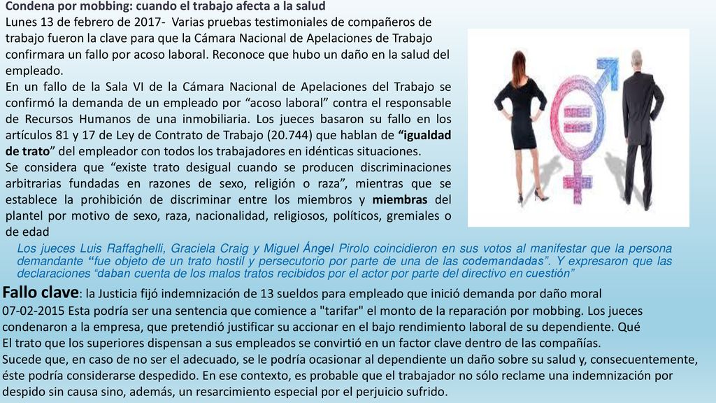 Condena por mobbing: cuando el trabajo afecta a la salud