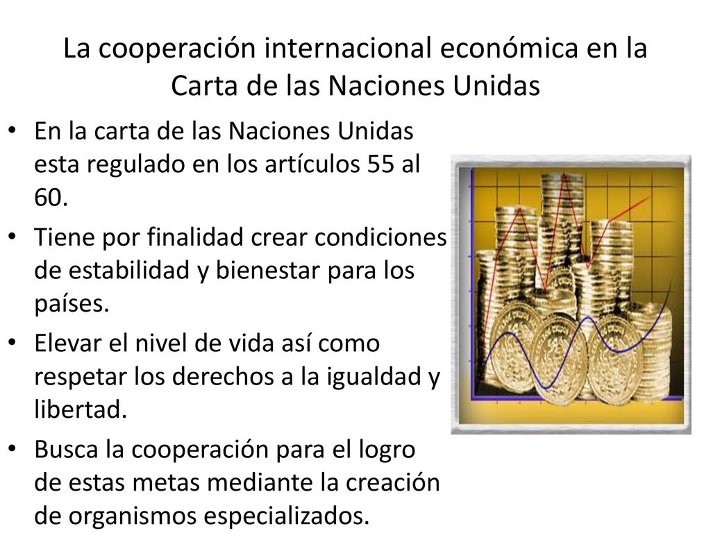 La cooperación internacional económica en la Carta de las Naciones Unidas