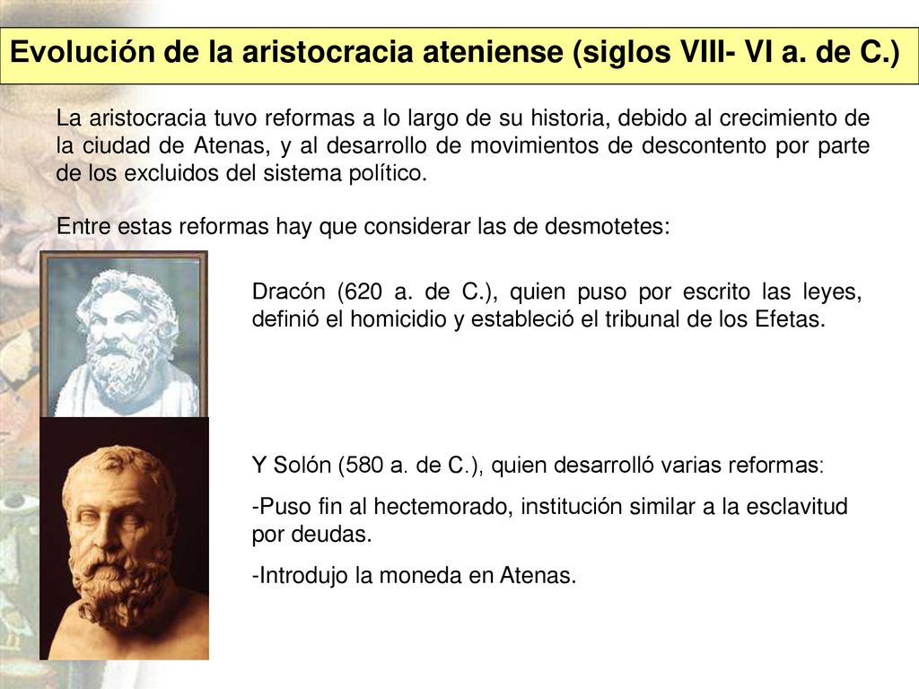 Evolución de la aristocracia ateniense (siglos VIII- VI a. de C.)