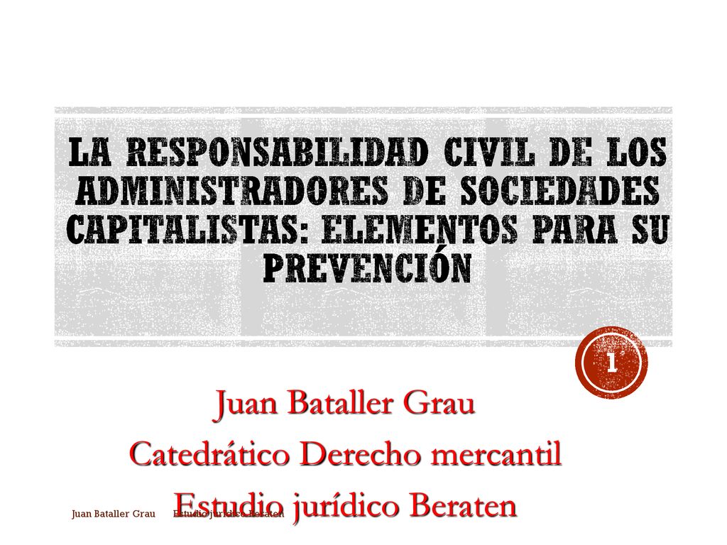 La responsabilidad civil de los administradores de sociedades capitalistas: elementos para su prevención