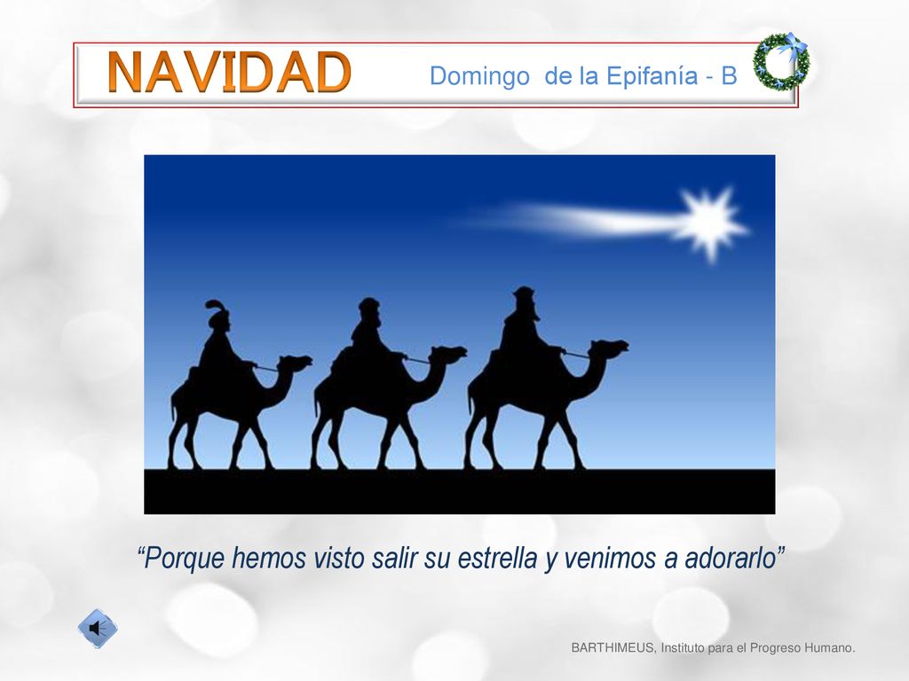 NAVIDAD Porque hemos visto salir su estrella y venimos a adorarlo