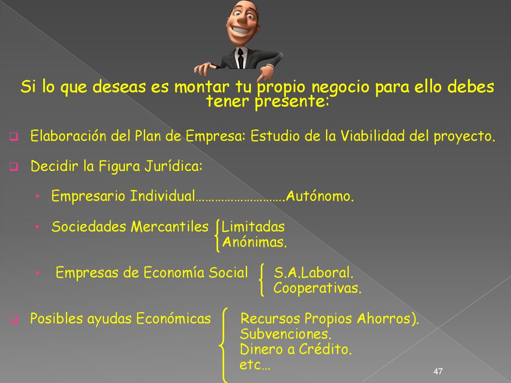 Si lo que deseas es montar tu propio negocio para ello debes tener presente: