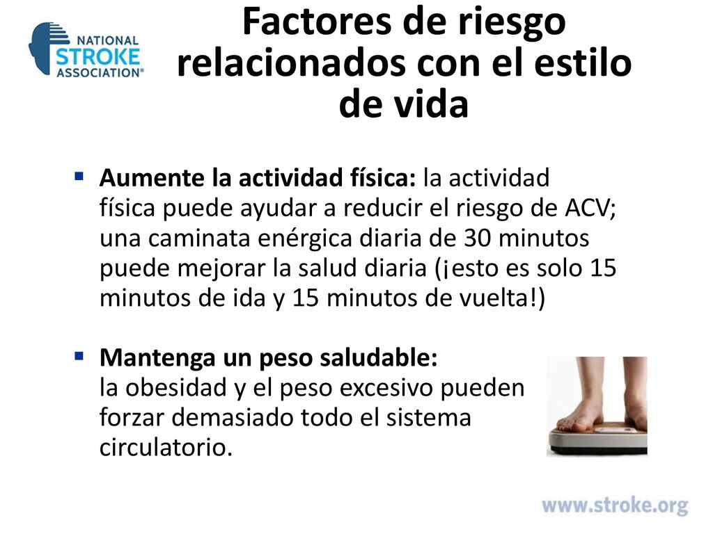 Factores de riesgo relacionados con el estilo de vida