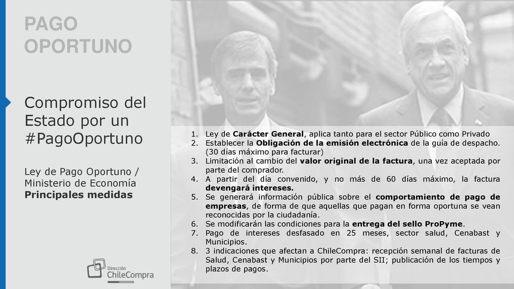 PAGO OPORTUNO Compromiso del Estado por un #PagoOportuno