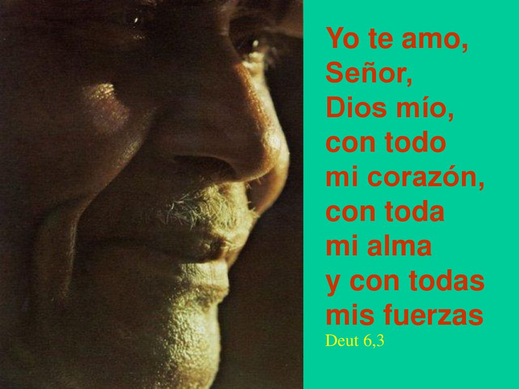 Yo te amo, Señor, Dios mío, con todo mi corazón, con toda mi alma