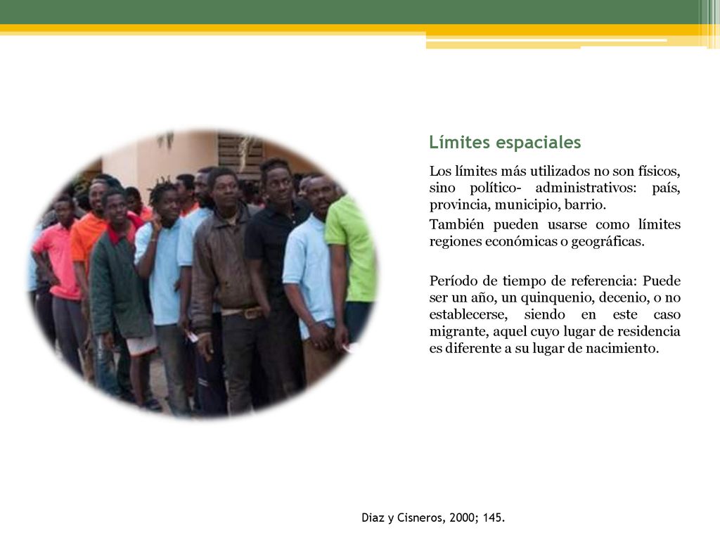 Límites espaciales Los límites más utilizados no son físicos, sino político- administrativos: país, provincia, municipio, barrio.