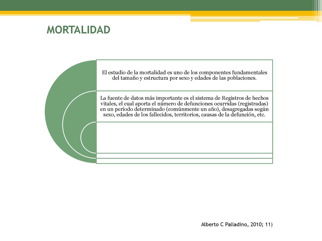 MORTALIDAD El estudio de la mortalidad es uno de los componentes fundamentales del tamaño y estructura por sexo y edades de las poblaciones.