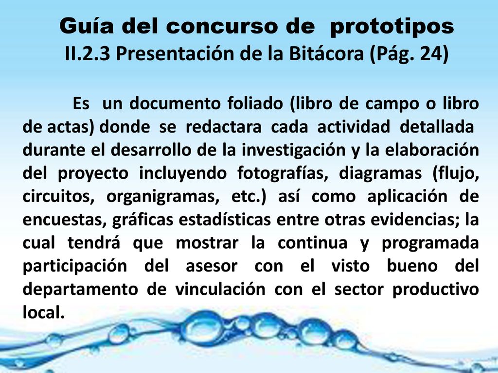 Guía del concurso de prototipos II. 2