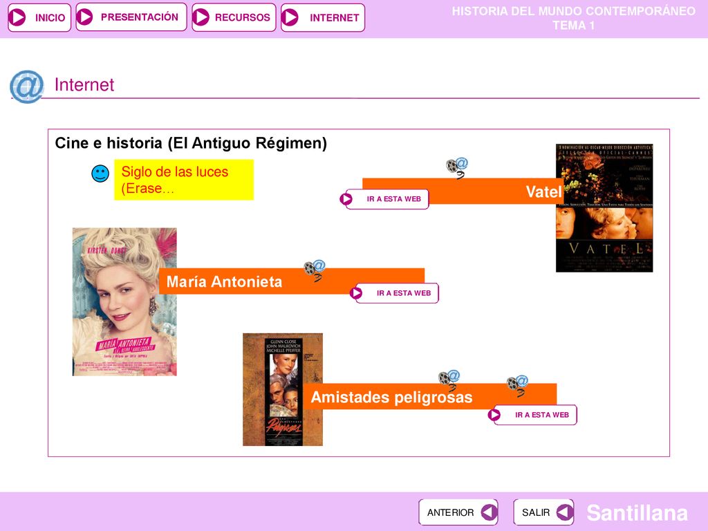 Internet Cine e historia (El Antiguo Régimen)‏ Vatel María Antonieta