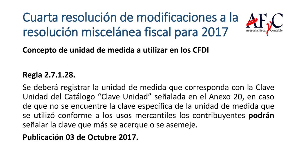 Cuarta resolución de modificaciones a la resolución miscelánea fiscal para 2017