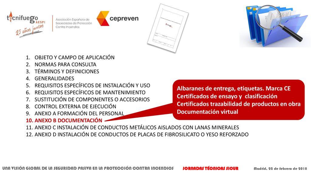 Albaranes de entrega, etiquetas. Marca CE