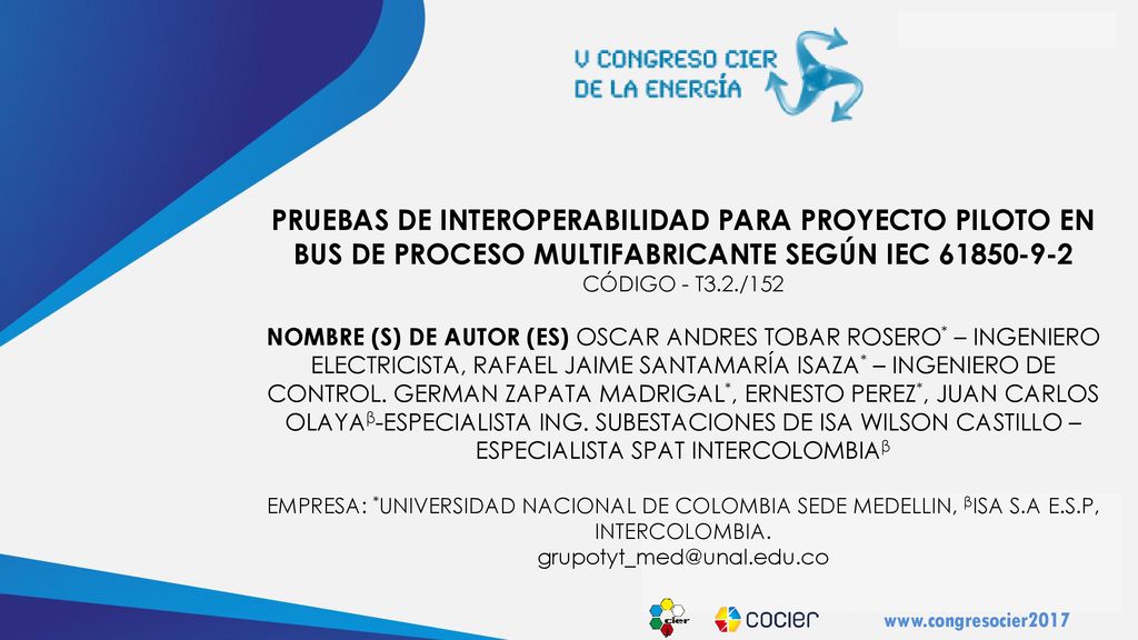 PRUEBAS DE INTEROPERABILIDAD PARA PROYECTO PILOTO EN BUS DE PROCESO MULTIFABRICANTE SEGÚN IEC
