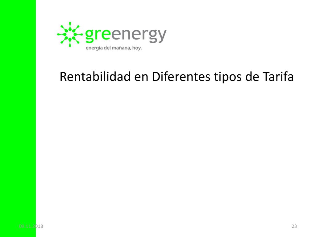Rentabilidad en Diferentes tipos de Tarifa