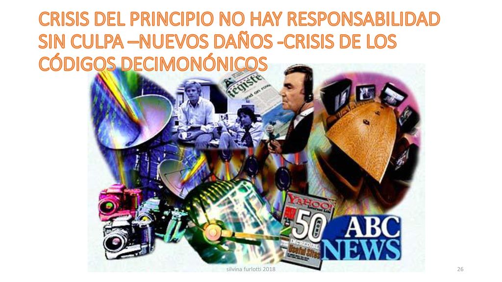 CRISIS DEL PRINCIPIO NO HAY RESPONSABILIDAD SIN CULPA –NUEVOS DAÑOS -CRISIS DE LOS CÓDIGOS DECIMONÓNICOS