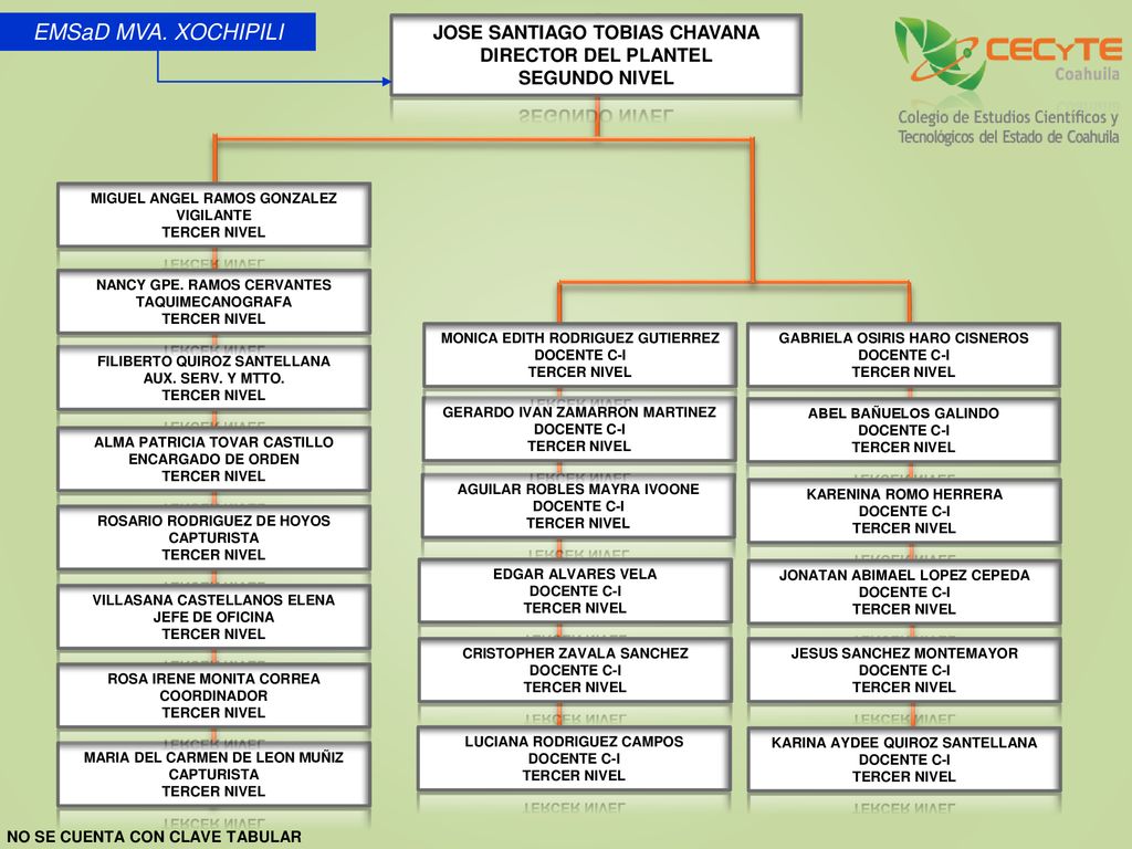 EMSaD MVA. XOCHIPILI JOSE SANTIAGO TOBIAS CHAVANA DIRECTOR DEL PLANTEL