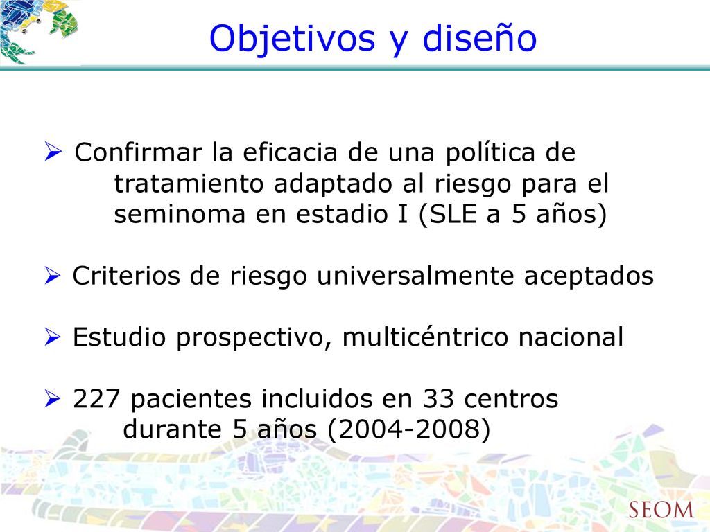 Objetivos y diseño Confirmar la eficacia de una política de