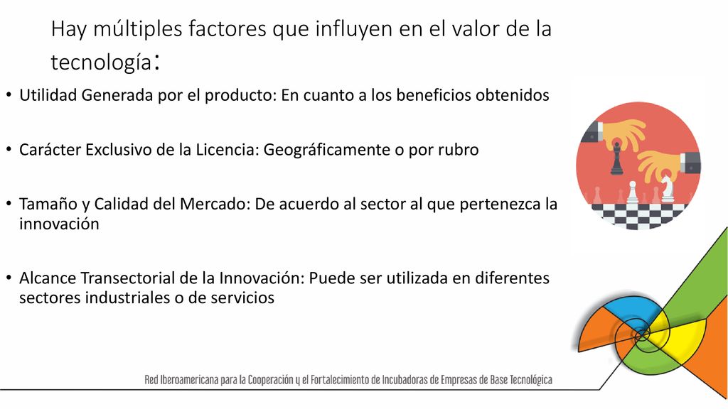 Hay múltiples factores que influyen en el valor de la tecnología: