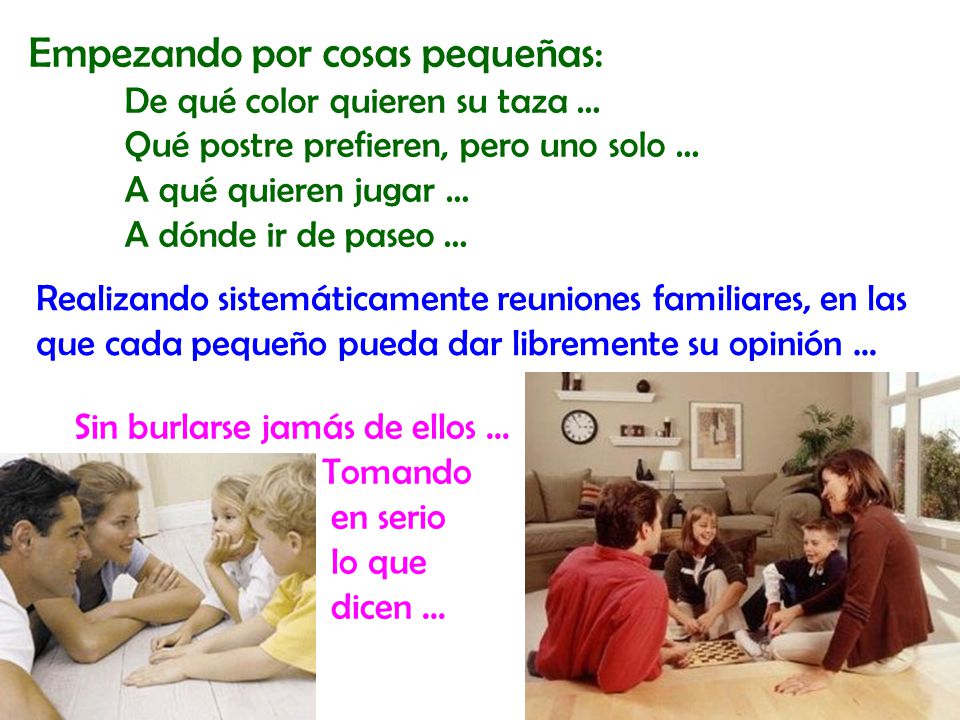 Empezando por cosas pequeñas: