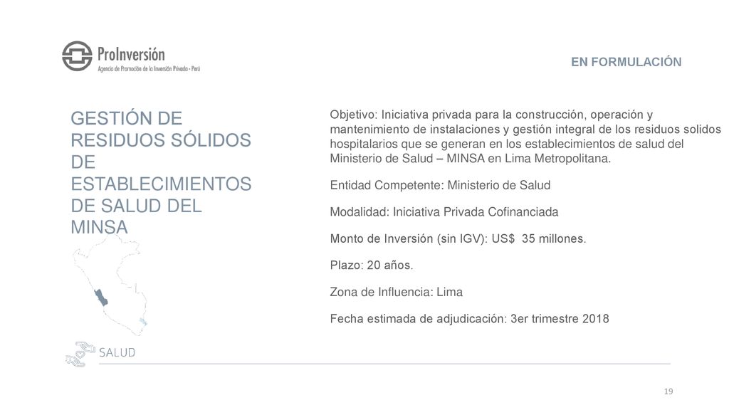 Gestión de Residuos Sólidos de Establecimientos de Salud del MINSA