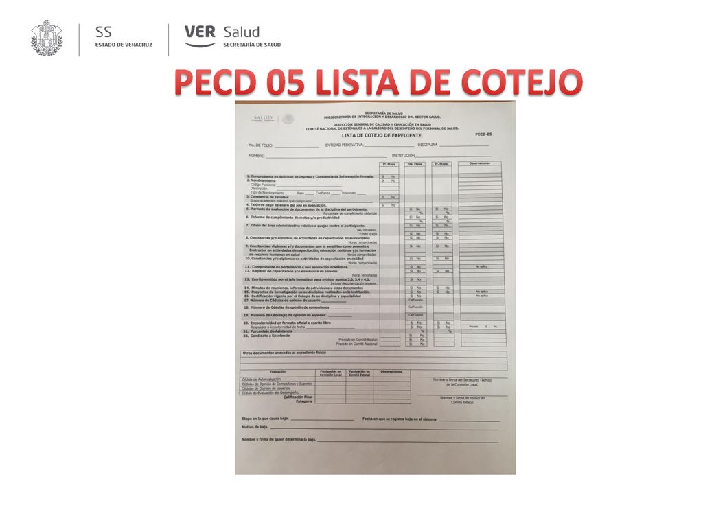 PECD 05 LISTA DE COTEJO