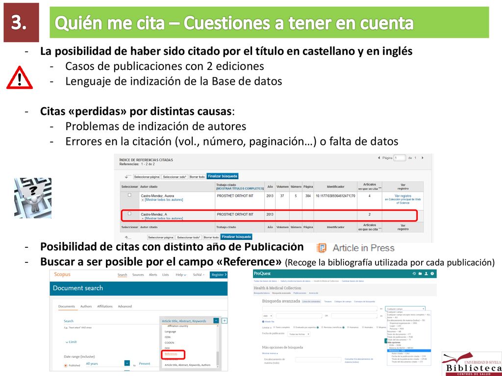 3. Quién me cita – Cuestiones a tener en cuenta
