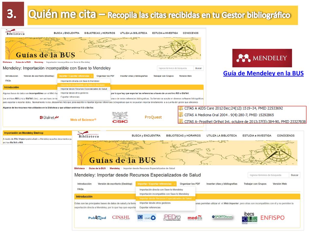 Quién me cita – Recopila las citas recibidas en tu Gestor bibliográfico