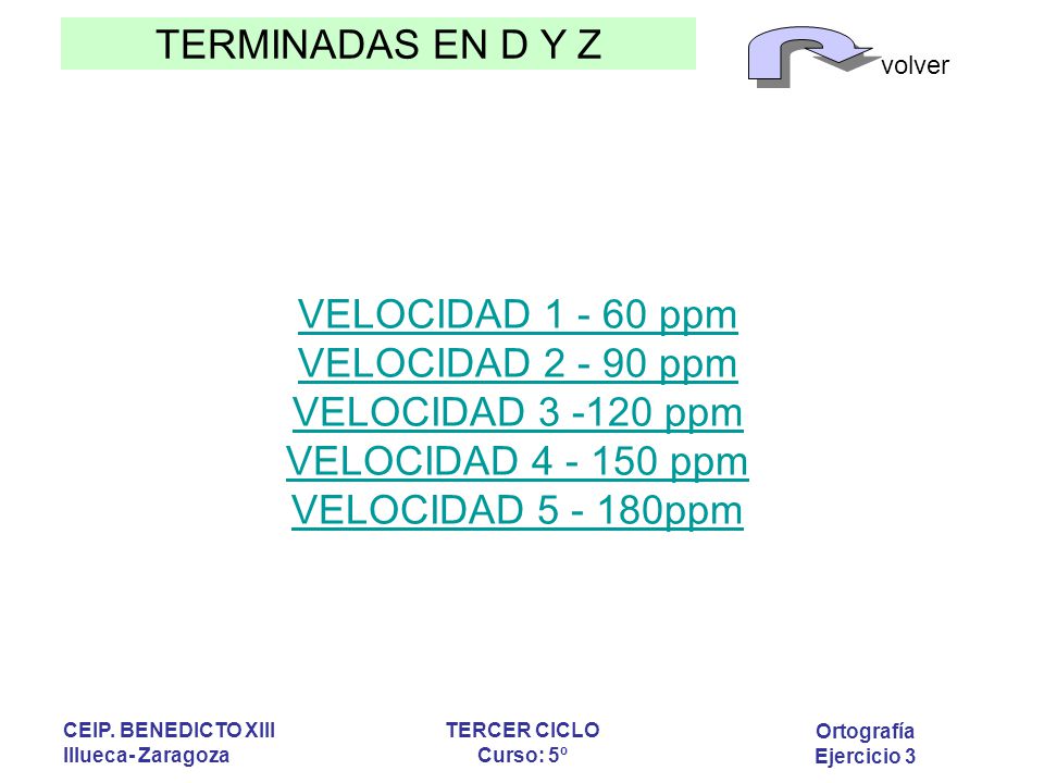 VELOCIDAD ppm VELOCIDAD ppm VELOCIDAD ppm VELOCIDAD ppm VELOCIDAD ppm