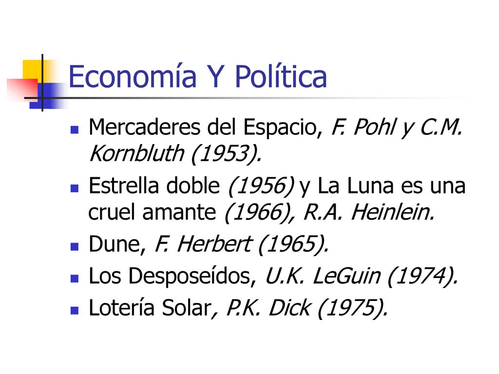 Economía Y Política Mercaderes del Espacio, F. Pohl y C.M. Kornbluth (1953).