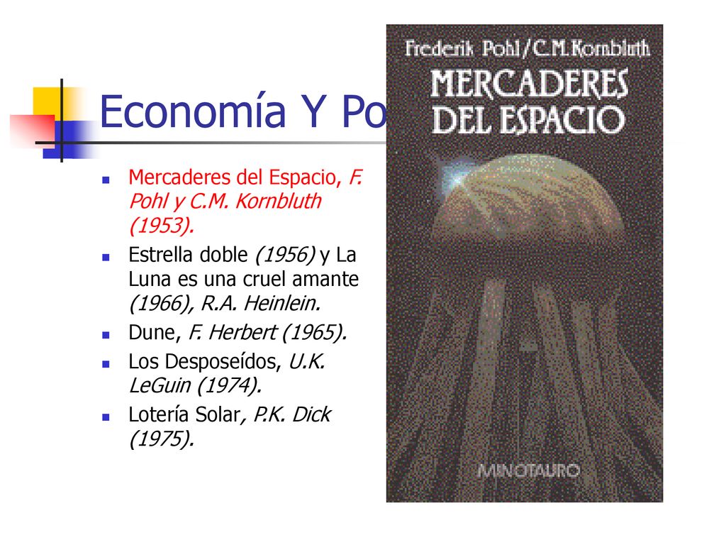 Economía Y Política Mercaderes del Espacio, F. Pohl y C.M. Kornbluth (1953).