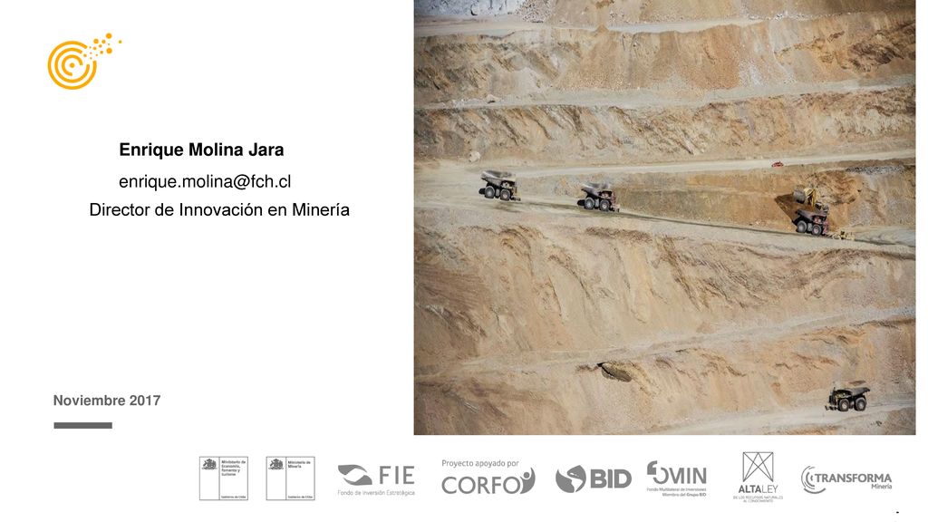 Director de Innovación en Minería Enrique Molina Jara Jara