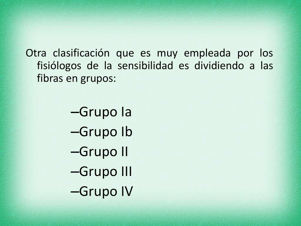 Grupo Ia Grupo Ib Grupo II Grupo III Grupo IV