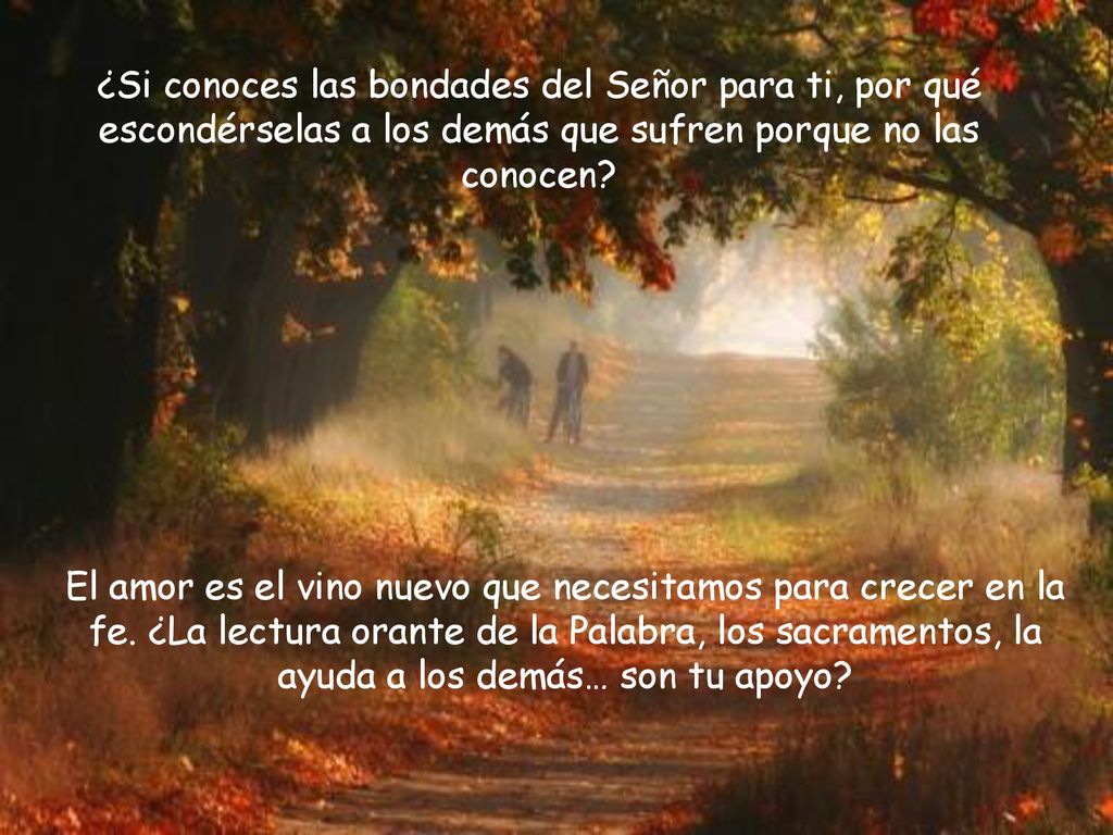 ¿Si conoces las bondades del Señor para ti, por qué escondérselas a los demás que sufren porque no las conocen