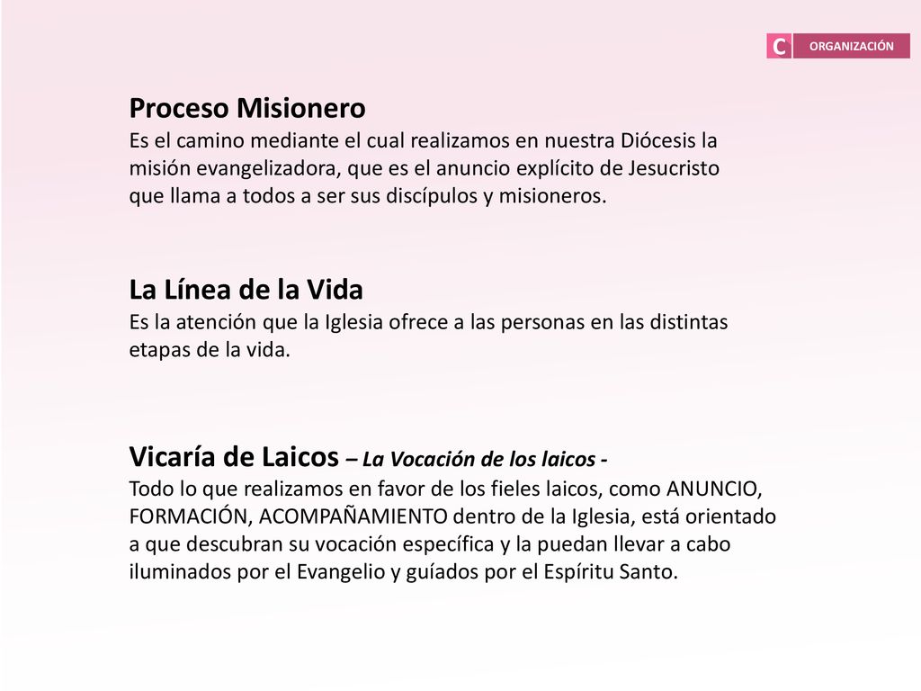 Vicaría de Laicos – La Vocación de los laicos -