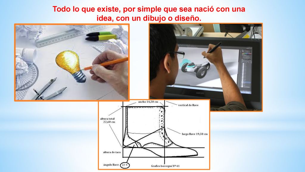 Todo lo que existe, por simple que sea nació con una idea, con un dibujo o diseño.
