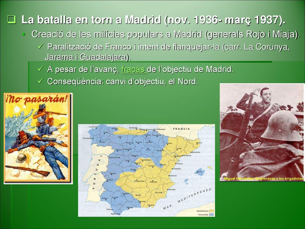 La batalla en torn a Madrid (nov març 1937).