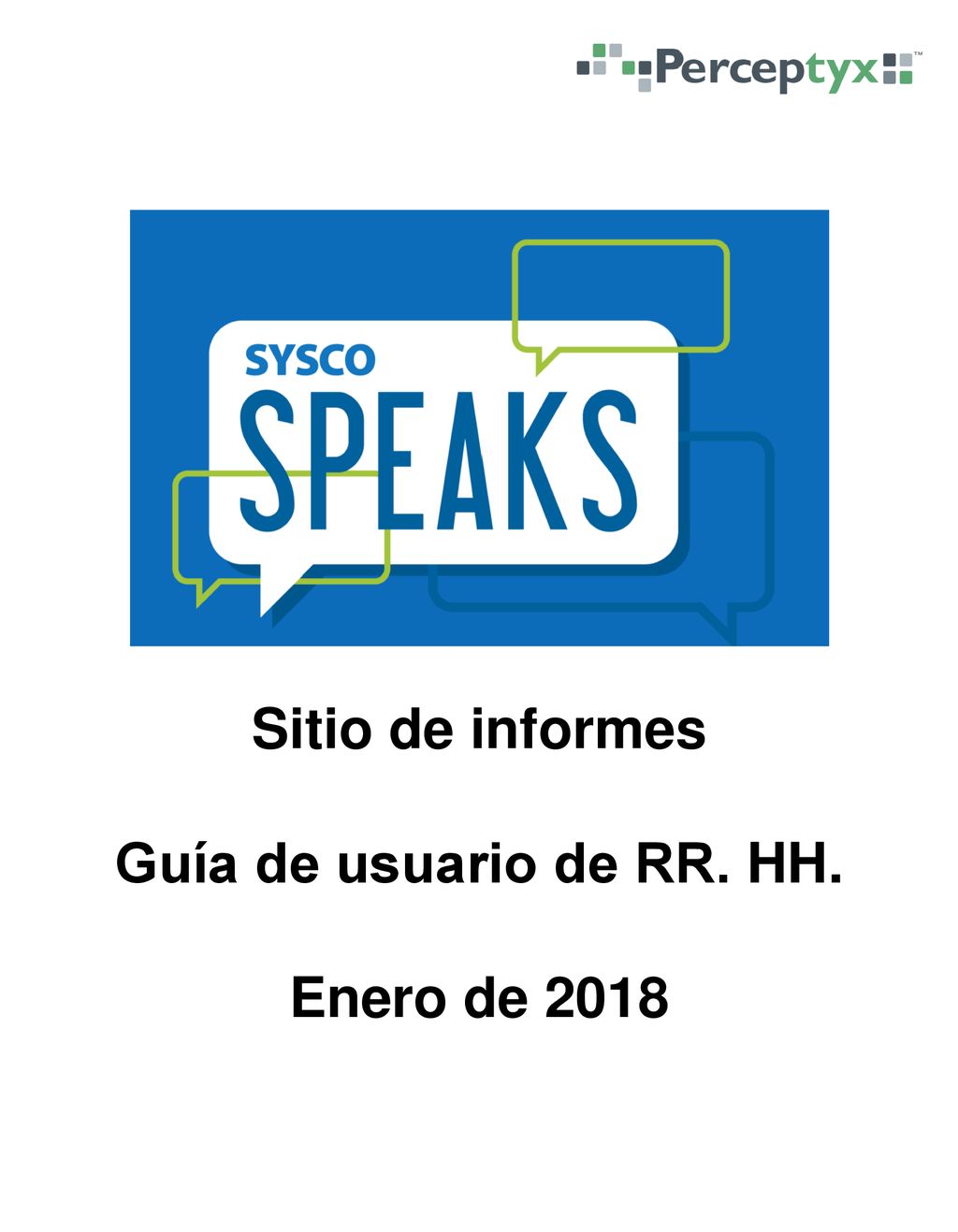 Sitio de informes Guía de usuario de RR. HH. Enero de 2018